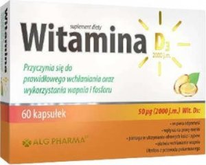 Alg Pharma ALG PHARMA Witamina D3 2000j.m. - 60kaps 1