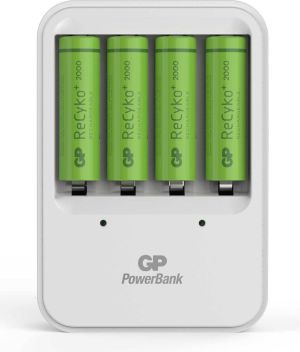 Ładowarka GP ReCyko+ PB420 Ladegerät +. 4 x AA 2000mAH (130420GS200AAHCC4) 5