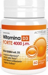 Activlab ACTIVLAB Witamina D3 Forte 4000IU 60softkaps. 1