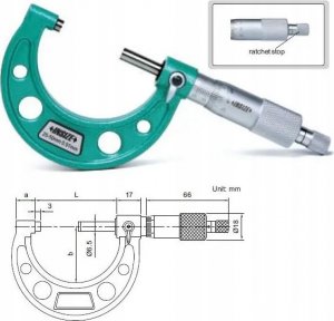 Insize MIKROMETR 175-200 STANDARD 2