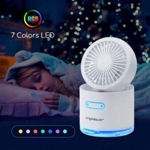 Wentylator Wiatrak 4W1,Przenośny Wentylator 3-Biegowy Led 3