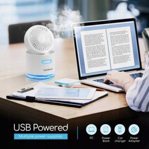 Wentylator Wiatrak 4W1,Przenośny Wentylator 3-Biegowy Led 7