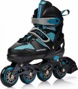 Rolki Meteor Rox rekreacyjne regulowane czarne r. 34-37 2