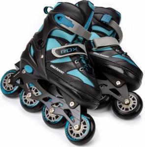 Rolki Meteor Rox rekreacyjne regulowane czarne r. 34-37 3