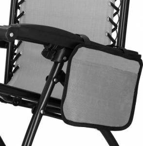 Springos Leżak zero gravity z zagłówkiem ciemny szary UNIWERSALNY 11