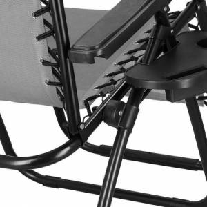 Springos Leżak zero gravity z zagłówkiem ciemny szary UNIWERSALNY 9