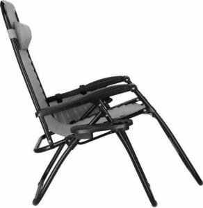 Springos Leżak zero gravity z zagłówkiem ciemny szary UNIWERSALNY 10