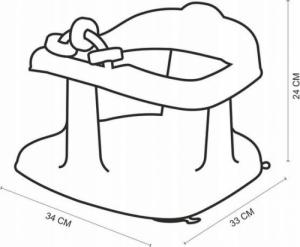 Maltex Krzesełko do kąpieli Panda biało-szare (MAR-777466) 6