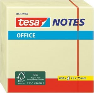 Tesa tesa Office Notes 400 Blatt Würfel 75 x 75mm gelb 1