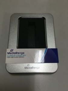 MediaRange MediaRange Aluminium-Box Aufbewahrung von USB Sticks silber 1