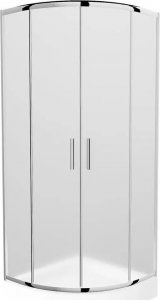 Mexen Mexen Rio kabina prysznicowa półokrągła 80 x 80 cm, pasy, chrom + brodzik Rio, biały - 863-080-080-01-20-4710 3