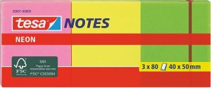 Tesa tesa Neon Notes 3 x 80 Blatt pink/gelb/grün 40 x 50mm 1
