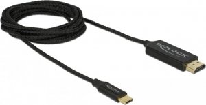 Kabel USB Delock USB-C - HDMI 2 m Czarny (84905) 1