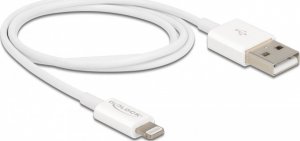 Kabel USB Delock USB-A - Lightning 1 m Biały (83000) 2