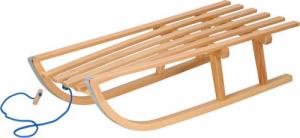 Springos Sanki drewniane 90 cm lakierowane, klasyczne dla dzieci UNIWERSALNY 13