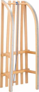 Springos Sanki drewniane 90 cm lakierowane, klasyczne dla dzieci UNIWERSALNY 2