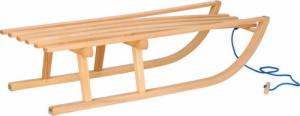 Springos Sanki drewniane 90 cm lakierowane, klasyczne dla dzieci UNIWERSALNY 3