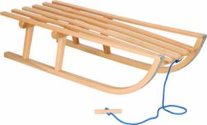 Springos Sanki drewniane 90 cm lakierowane, klasyczne dla dzieci UNIWERSALNY 5