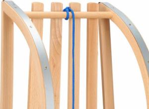 Springos Sanki drewniane 90 cm lakierowane, klasyczne dla dzieci UNIWERSALNY 6