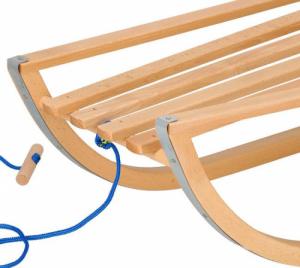 Springos Sanki drewniane 90 cm lakierowane, klasyczne dla dzieci UNIWERSALNY 7