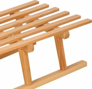 Springos Sanki drewniane 90 cm lakierowane, klasyczne dla dzieci UNIWERSALNY 8