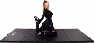 Springos Materac gimnastyczny 3-częściowy FA0065 240 cm x 120 cm x 5 cm czarny 4