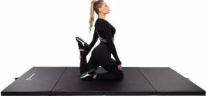 Springos Materac gimnastyczny 3-częściowy FA0065 240 cm x 120 cm x 5 cm czarny 5