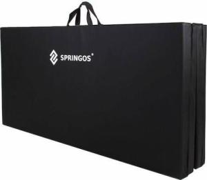 Springos Materac gimnastyczny 3-częściowy FA0065 240 cm x 120 cm x 5 cm czarny 11