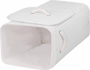 Kosz na pranie Springos Pojemnik na pranie 72L kosz z klapą biały UNIWERSALNY 3