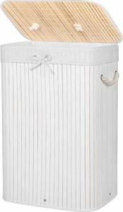Kosz na pranie Springos Pojemnik na pranie 72L kosz z klapą biały UNIWERSALNY 7