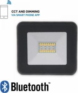 Naświetlacz V-TAC Projektor LED V-TAC 20W Bluetooth CZARNY Ściemnialny RGB/CW/W/DW IP65 VT-5020 RGB+2700K-6400K 1400lm 1