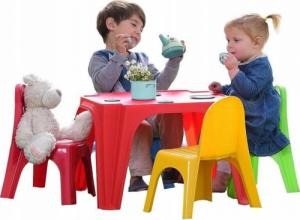Starplast Stół dla dzieci plastikowy zestaw stolik+4 krzesła 4