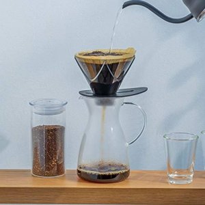 Hario Hario - V60 MUGEN - Plastikowy Dripper - Czarny 6