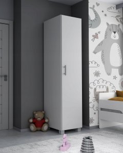 YRKE SZAFA SŁUPEK REGAŁ JEDNODRZWIOWA 180CM BIAŁA YRKE 2