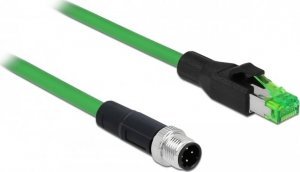 Delock DELOCK Netzwerkkabel M12 4 Pin D-kodiert > RJ45 St PVC 1m 1