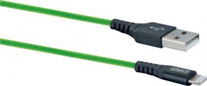 Kabel USB Schwaiger USB-A - Lightning 1.2 m Zielony (LPRO420501) 2