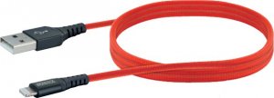 Kabel USB Schwaiger USB-A - Lightning 1.2 m Czerwony (LPRO410501) 1