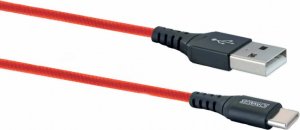 Kabel USB Schwaiger USB-A - USB-C 1.2 m Czerwony (LPRO510501) 2