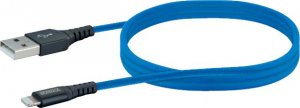 Kabel USB Schwaiger USB-A - Lightning 1.2 m Niebieski (LPRO440501) 1
