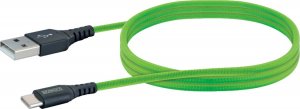 Kabel USB Schwaiger USB-A - USB-C 1.2 m Zielony (LPRO520501) 1