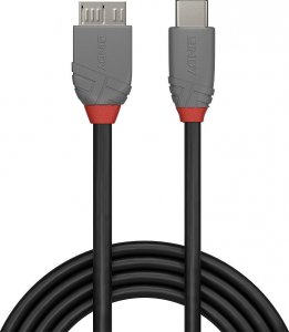 Kabel USB Lindy USB-C - micro-B 1 m Czarny (36621) 2