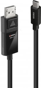 Kabel USB Lindy USB-C - DisplayPort 3 m Czarny (43343) 1
