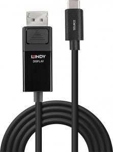 Kabel USB Lindy USB-C - DisplayPort 2 m Czarny (43342) 2