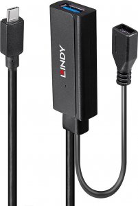 Kabel USB Lindy USB-C - USB-C + USB-A 5 m Czarny (43344) 1