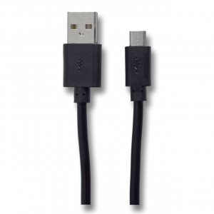 Kabel USB 2GO USB-A - microUSB 1 m Czarny (795201) 1