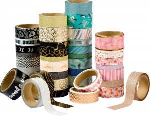 Craft Sensations Zestaw ozdobna taśma klejąca dekoracyjna Washi Tape 40 elementów 3