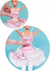 Simba Lalka Steffi Love Tańcząca balerina z królikiem 3