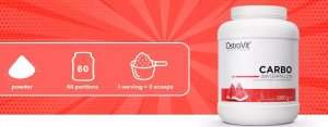OstroVit OstroVit Carbo 3000 g arbuzowy one size 3