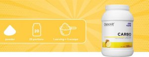 OstroVit OstroVit Carbo 1000 g cytrynowy one size 3