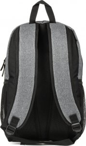 Betlewski Czarno-szary męski plecak sportowy Betlewski duży szkolny modny BE5 6